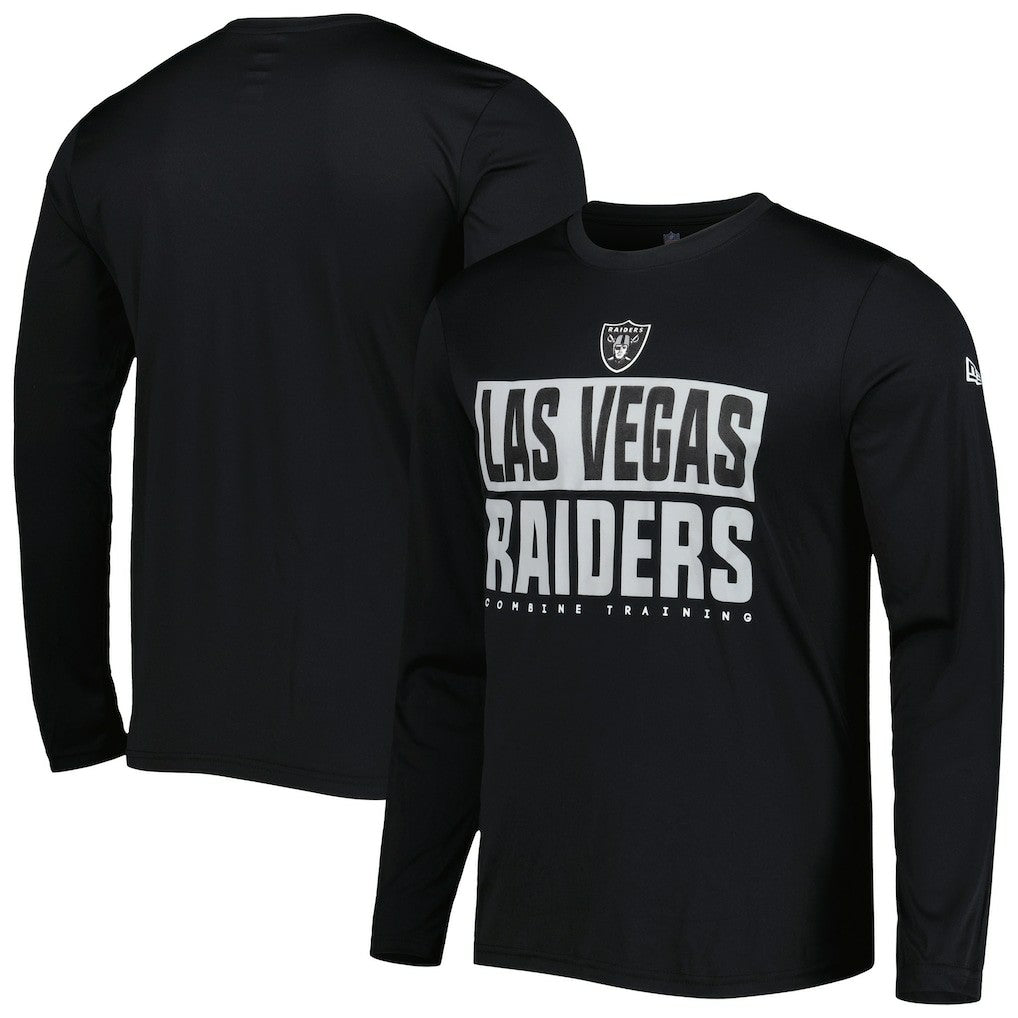 Las Vegas Raiders New Era Combine Authentic Offsides Long Sleeve T-Shirt Black | NFL