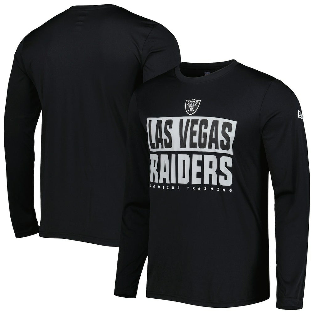 Las Vegas Raiders New Era Combine Authentic Offsides Long Sleeve T-Shirt Black | NFL