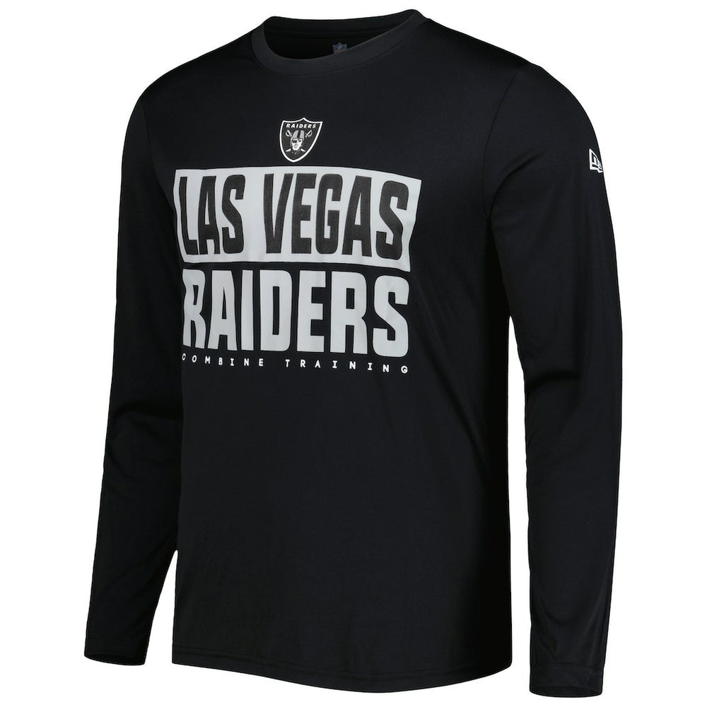 Las Vegas Raiders New Era Combine Authentic Offsides Long Sleeve T-Shirt Black | NFL