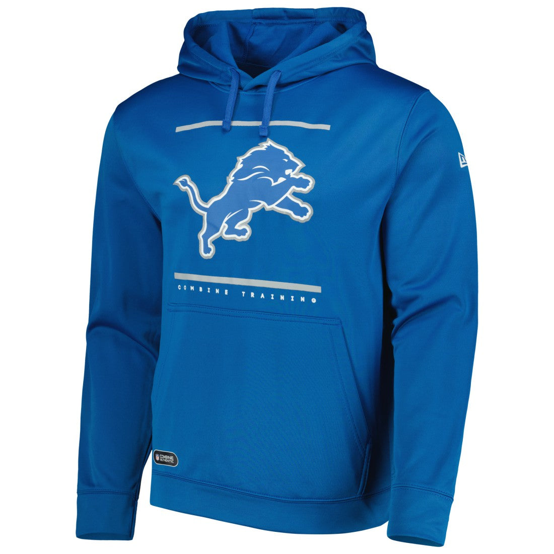 Detroit Lions New Era Combine Authentic Split Defense Pullover Hoodie Blue | NFL
