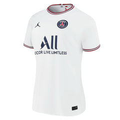 Kylian Mbappé Paris Saint-Germain Jordan Brand Women's 2021/22 Fourth Replica Jersey White | Jordan Online