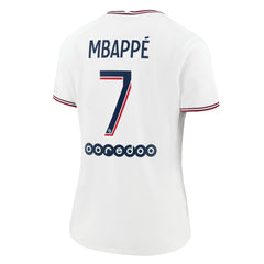 Kylian Mbappé Paris Saint-Germain Jordan Brand Women's 2021/22 Fourth Replica Jersey White | Jordan Online
