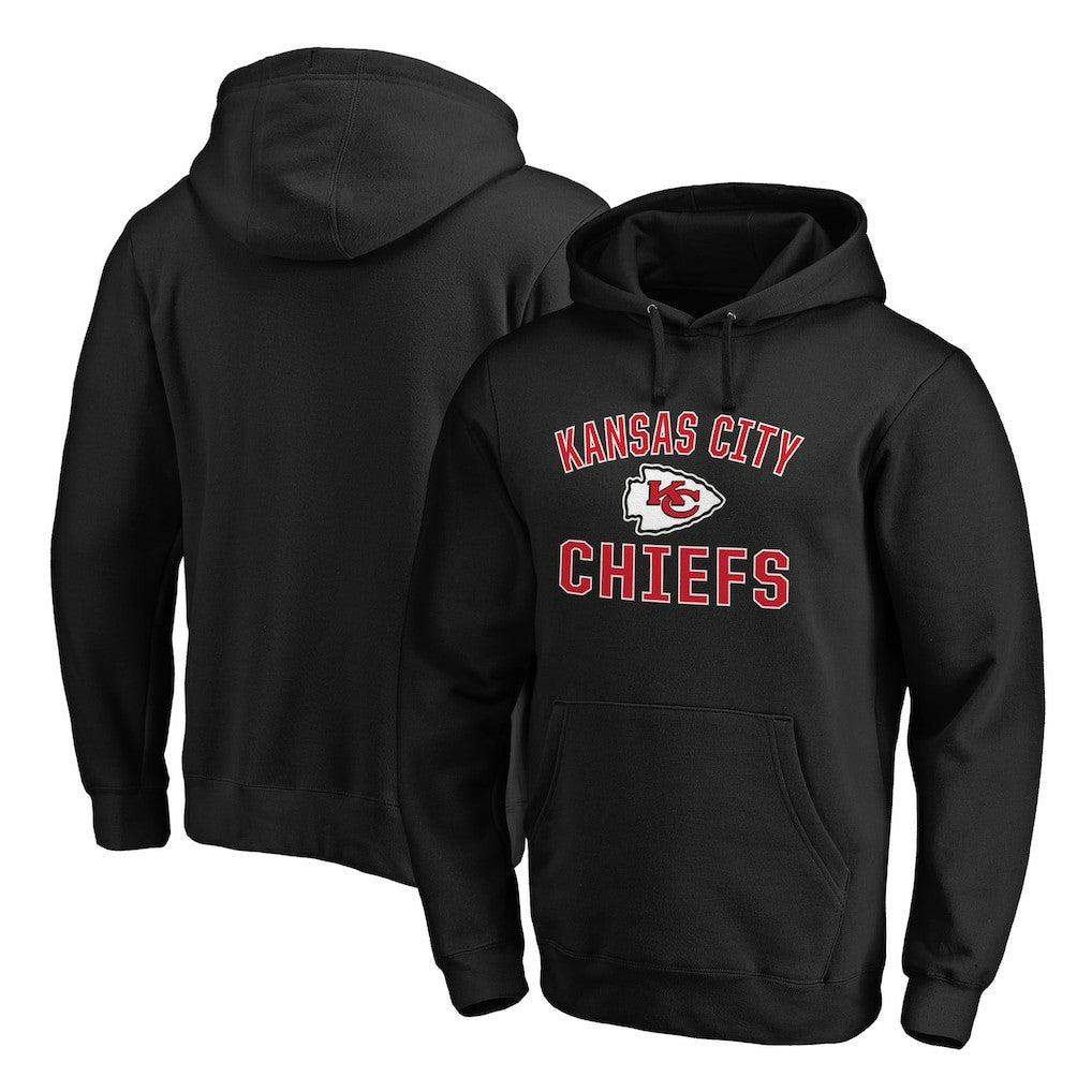 Kansas City Chiefs Victory Arch Team Fitted Pullover Hoodie Black | NFL