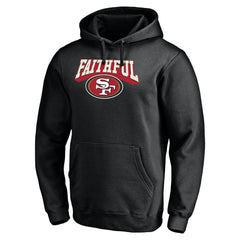 San Francisco 49ers Hometown Collection The Faithful Fitted Pullover Hoodie Black | NFL