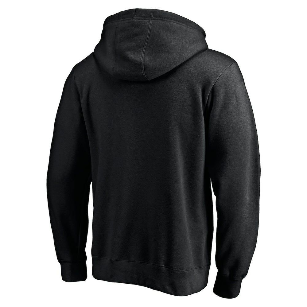 San Francisco 49ers Logo Team Lockup Fitted Pullover Hoodie Black | NFL
