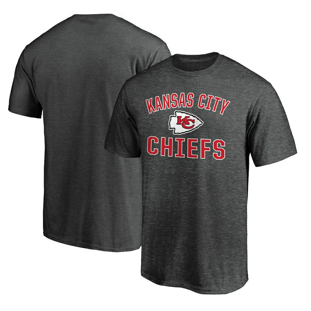 Kansas City Chiefs Victory Arch T-Shirt Heather Charcoal | Fanatics