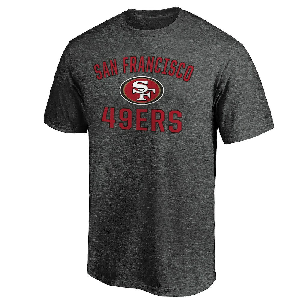 San Francisco 49ers Victory Arch T-Shirt Heather Charcoal | Fanatics