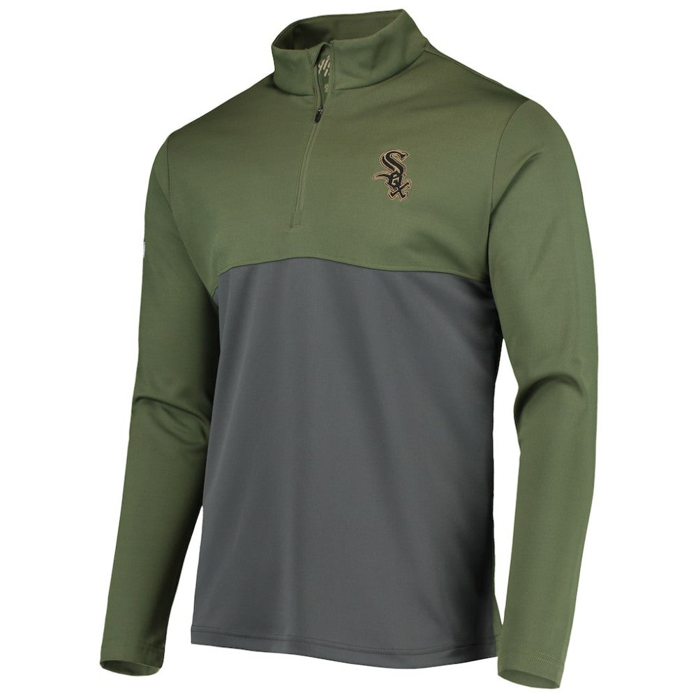 Chicago White Sox Levelwear Delta Pursue Quarter-Zip Jacket - MLB