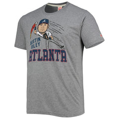 Austin Riley Atlanta Braves Homage Caricature Tri-Blend T-Shirt - MLB