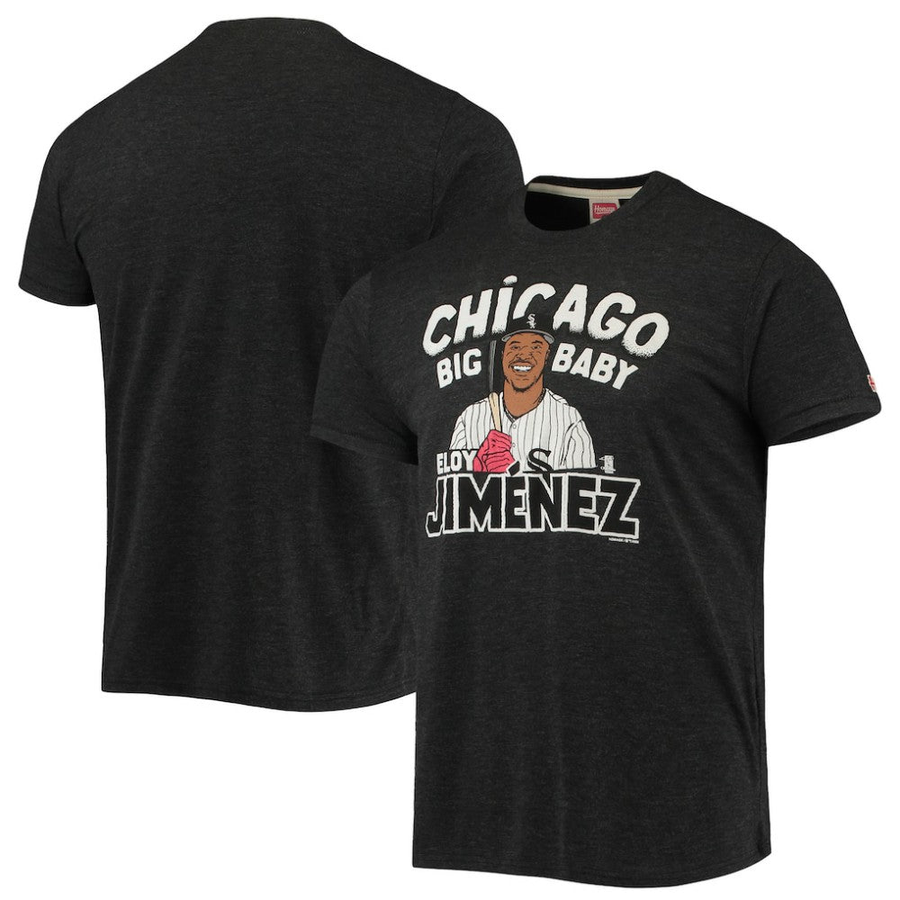 Eloy Jimenez Chicago White Sox Homage Caricature Tri-Blend T-Shirt - MLB