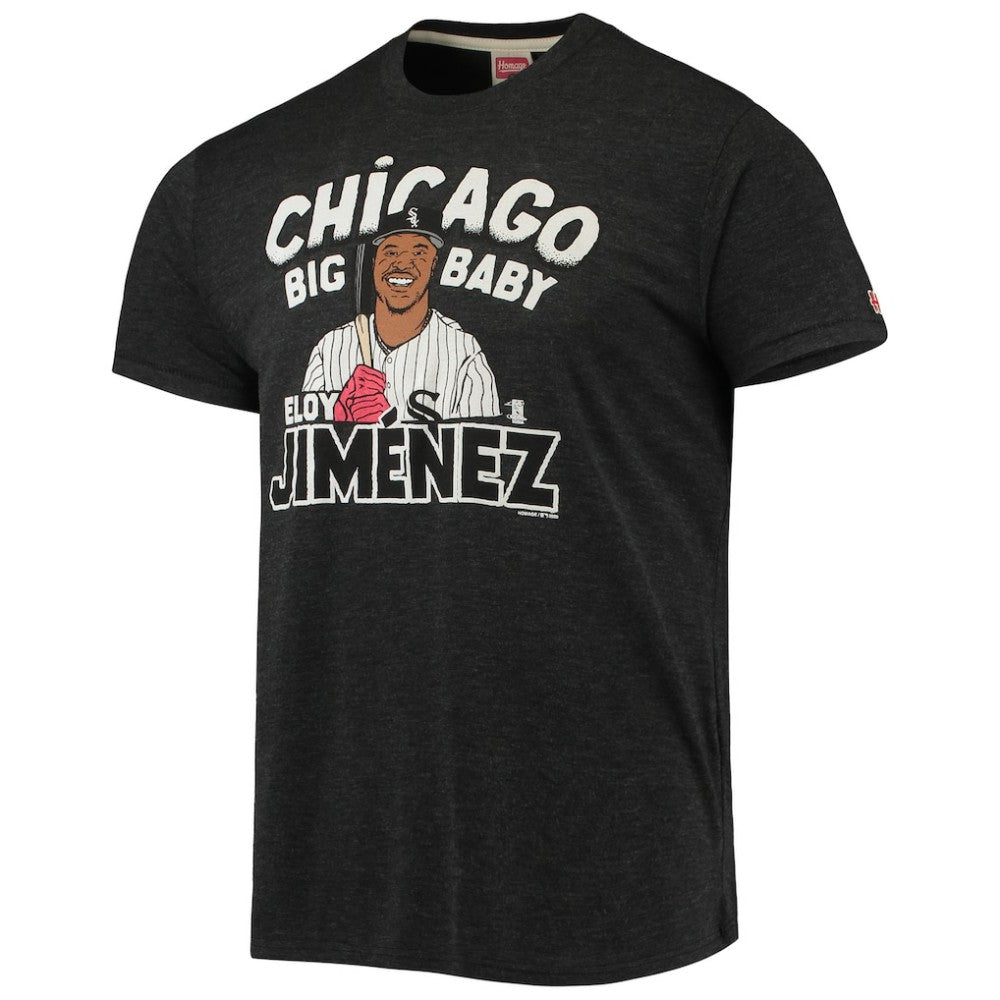 Eloy Jimenez Chicago White Sox Homage Caricature Tri-Blend T-Shirt - MLB