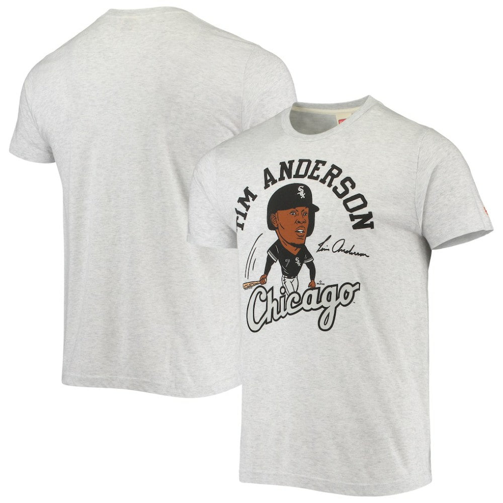 Tim Anderson Chicago White Sox Homage Caricature Tri-Blend T-Shirt - MLB