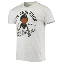 Tim Anderson Chicago White Sox Homage Caricature Tri-Blend T-Shirt - MLB