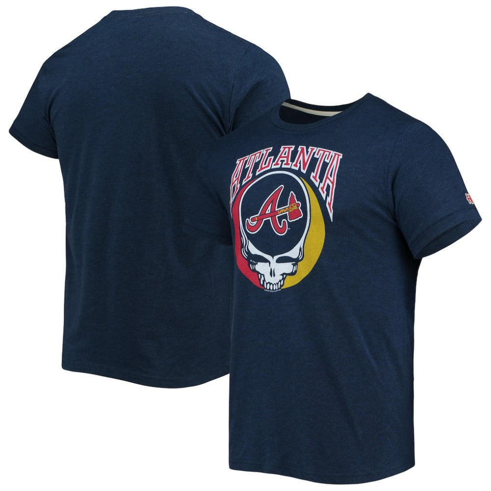 Atlanta Braves Homage Grateful Dead Tri-Blend T-Shirt - MLB