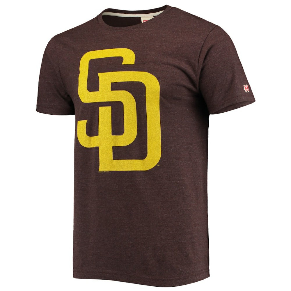 San Diego Padres Homage Hand Drawn Logo Tri-Blend T-Shirt - MLB
