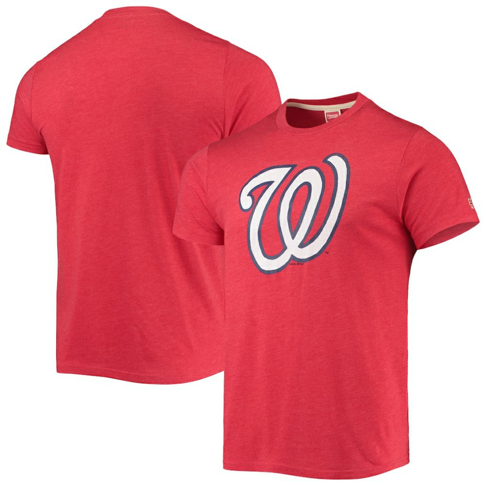 Washington Nationals Homage Hand Drawn Logo Tri-Blend T-Shirt - MLB