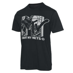 Brooklyn Nets Junk Food NBA x MTV I Want My T-Shirt Black - NBA