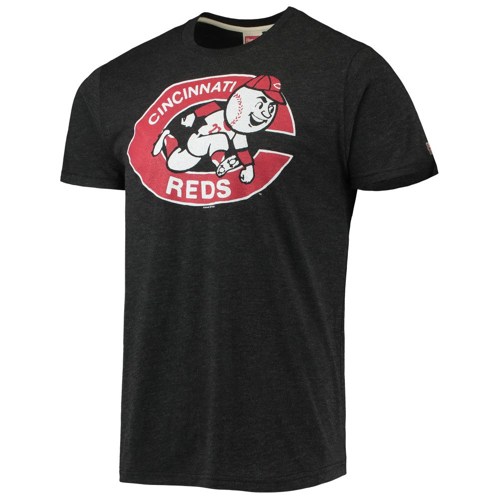 Cincinnati Reds Homage Hand-Drawn Logo Tri-Blend T-Shirt - MLB