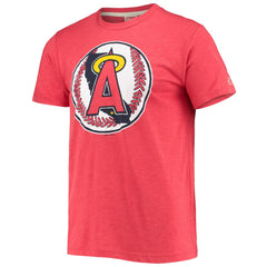 Los Angeles Angels Homage Hand-Drawn Logo Tri-Blend T-Shirt - MLB