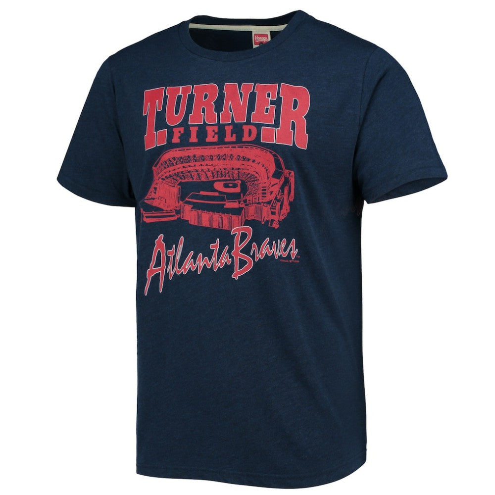 Atlanta Braves Homage Stadium Tri-Blend T-Shirt - MLB