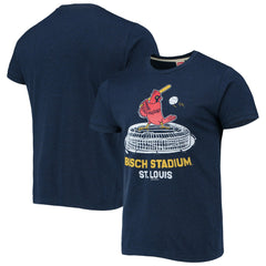 St. Louis Cardinals Homage Busch Stadium Tri-Blend T-Shirt - MLB