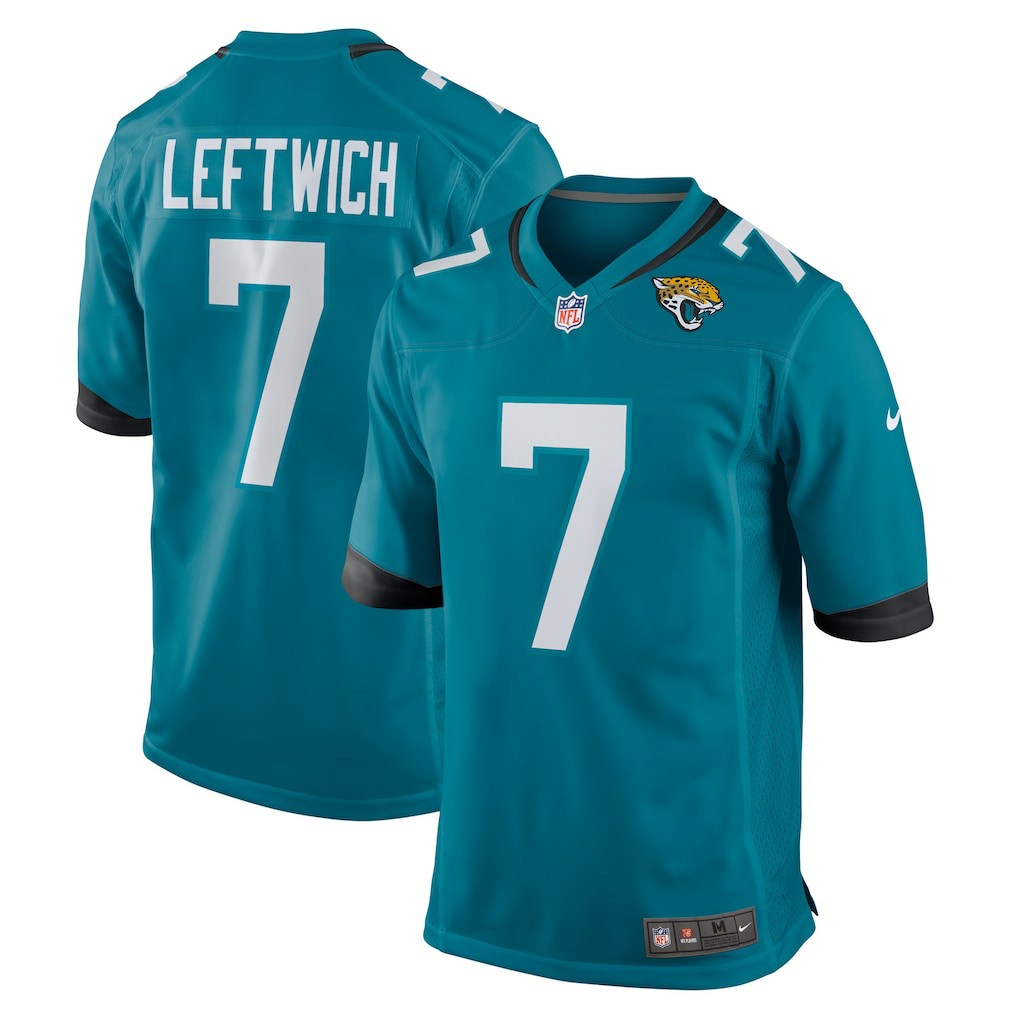 Byron Leftwich Jacksonville Jaguars Retired Player Game Jersey Teal | Nike for Sale