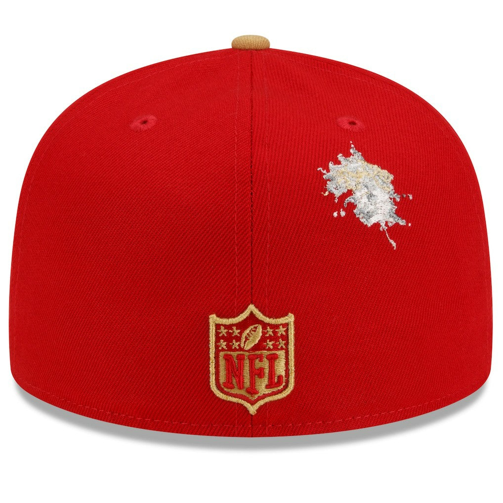 San Francisco 49ers New Era NFL x Staple Collection 59FIFTY Fitted Hat Scarlet/Gold | NFL