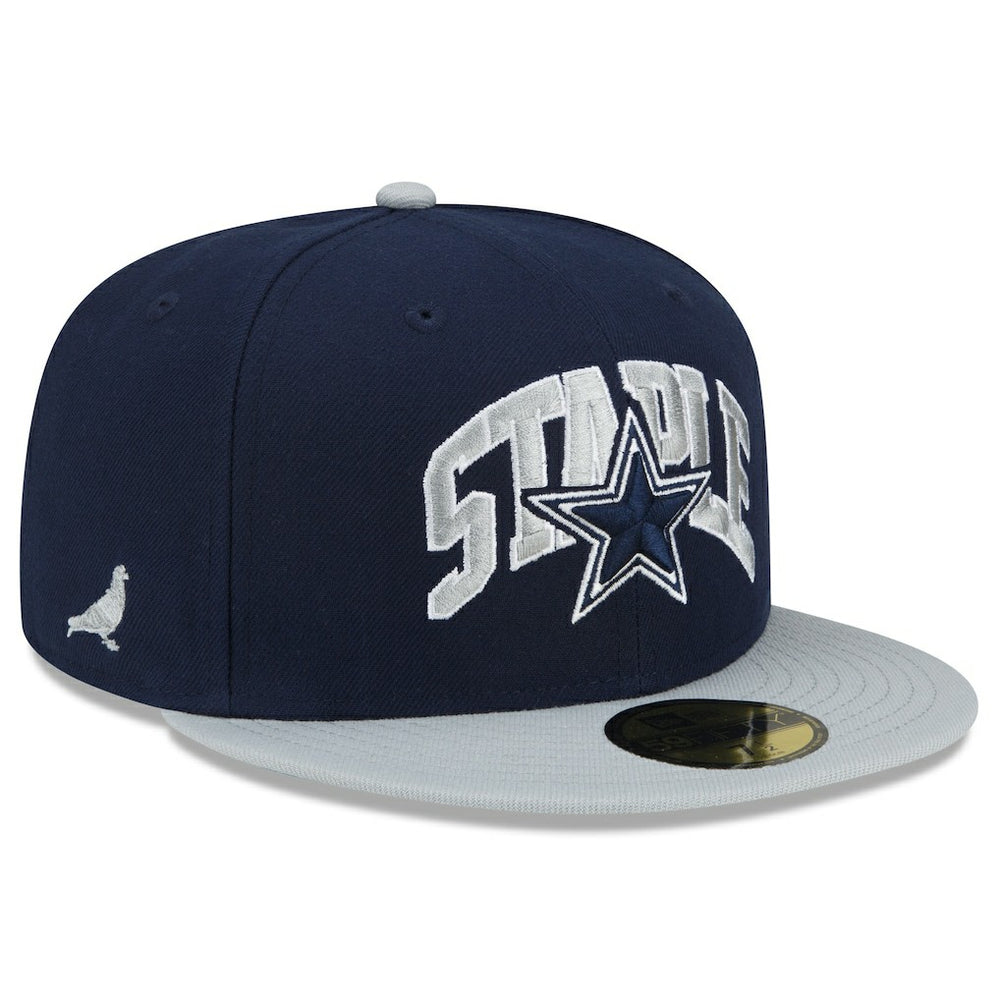 Dallas Cowboys New Era NFL x Staple Collection 59FIFTY Fitted Hat Navy/Gray | NFL