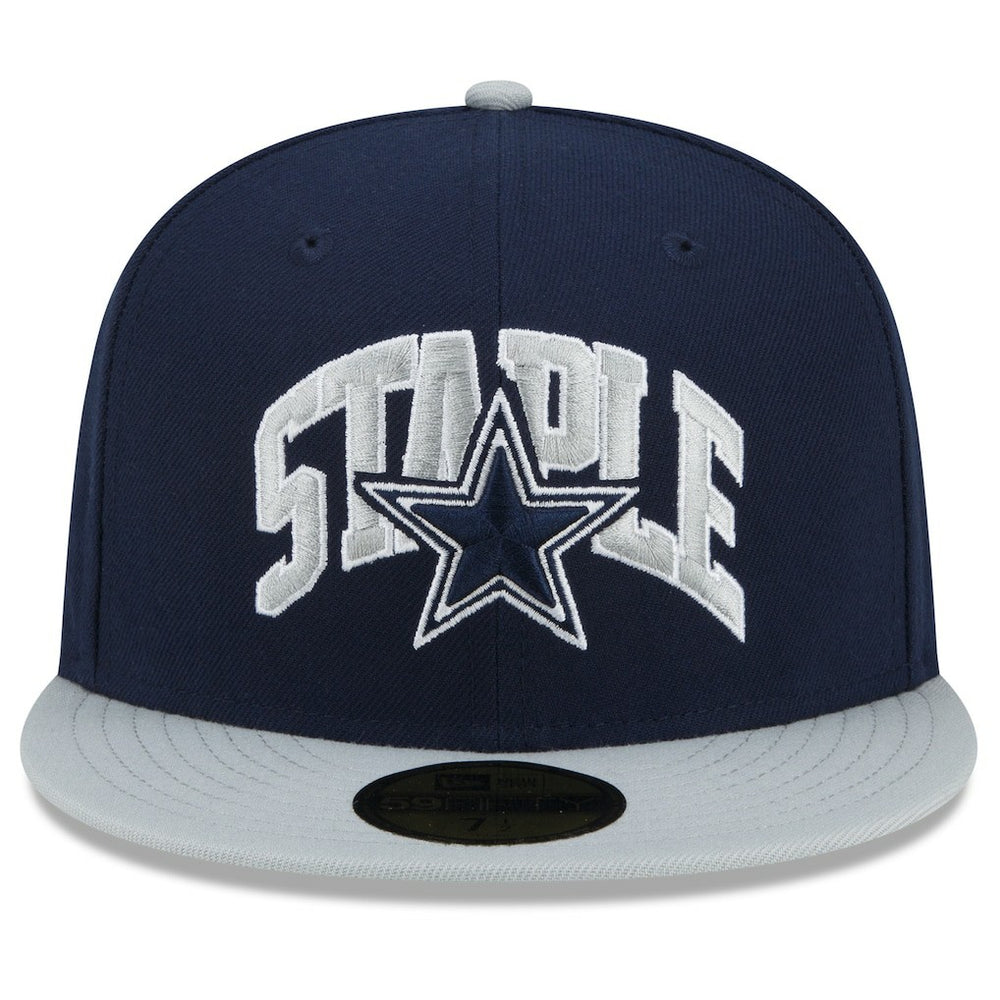 Dallas Cowboys New Era NFL x Staple Collection 59FIFTY Fitted Hat Navy/Gray | NFL