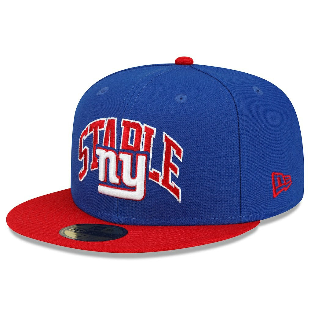 New York Giants New Era NFL x Staple Collection 59FIFTY Fitted Hat Royal/Red | NFL