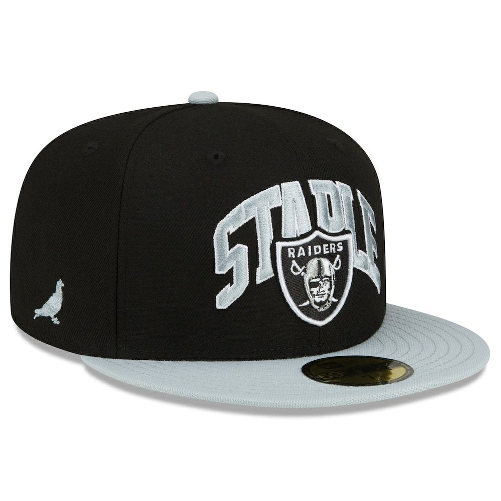 Las Vegas Raiders New Era NFL x Staple Collection 59FIFTY Fitted Hat Black/Gray | NFL