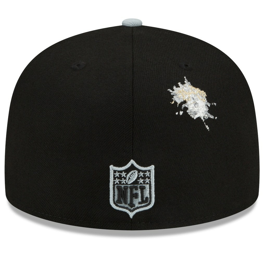 Las Vegas Raiders New Era NFL x Staple Collection 59FIFTY Fitted Hat Black/Gray | NFL