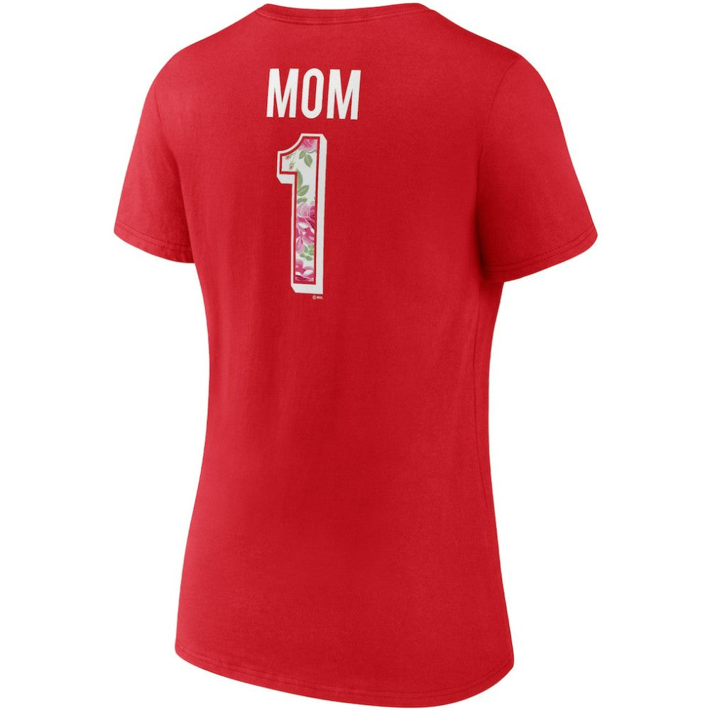 Washington Capitals Fanatics Women's Team Mother's Day V-Neck T-Shirt - Red - NHL