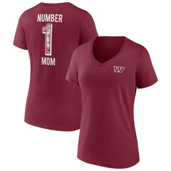 Washington Commanders Women's Team Mother's Day V-Neck T-Shirt Burgundy | Fanatics