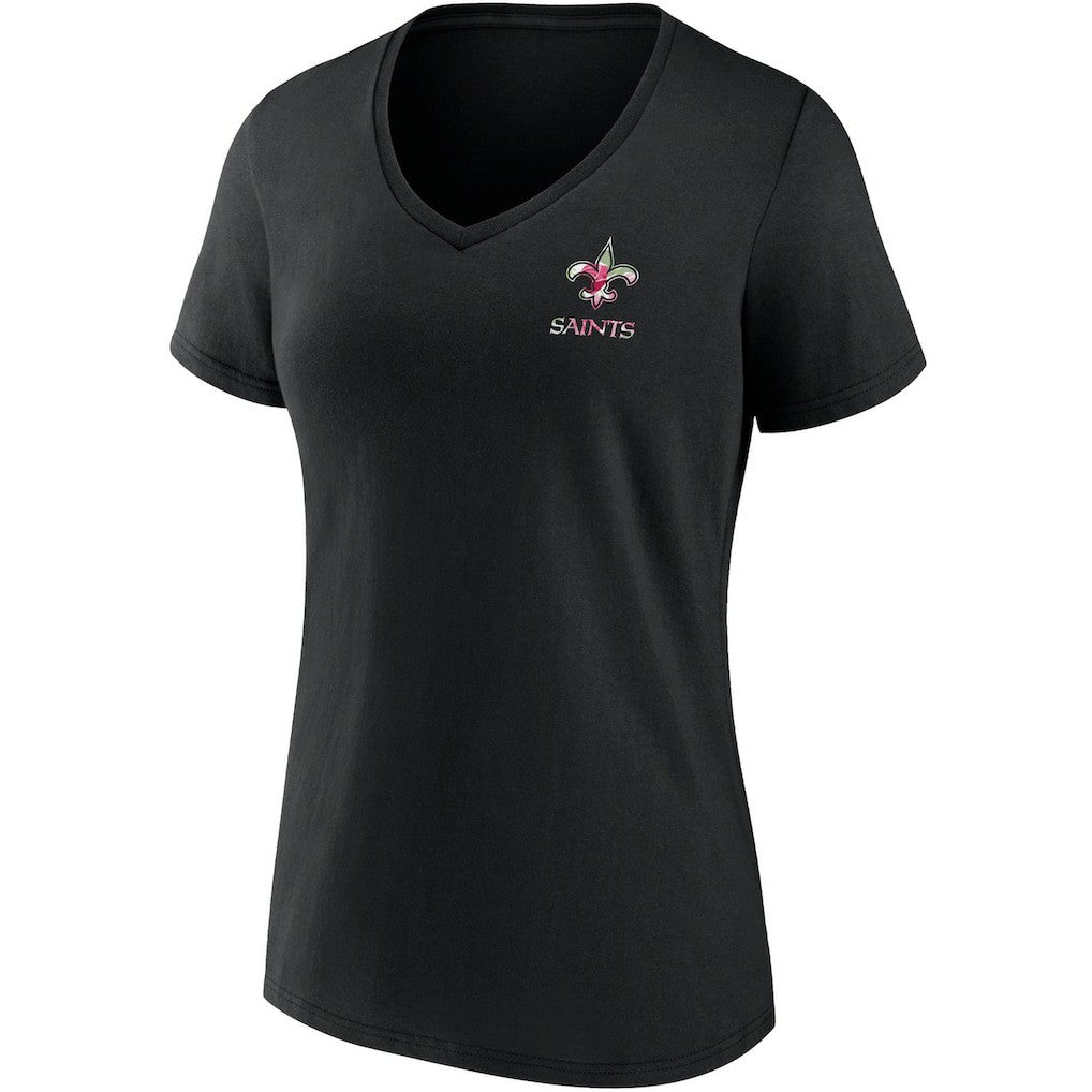 New Orleans Saints Women's Team Mother's Day V-Neck T-Shirt Black | Fanatics