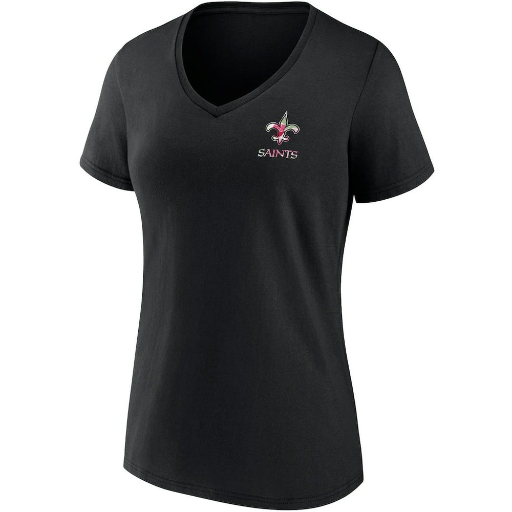 New Orleans Saints Women's Team Mother's Day V-Neck T-Shirt Black | Fanatics
