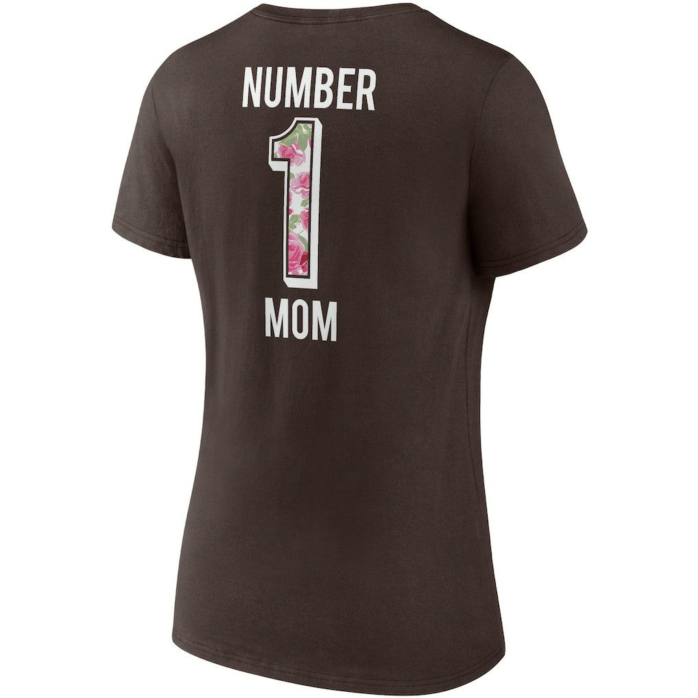 Cleveland Browns Women's Team Mother's Day V-Neck T-Shirt Brown | Fanatics