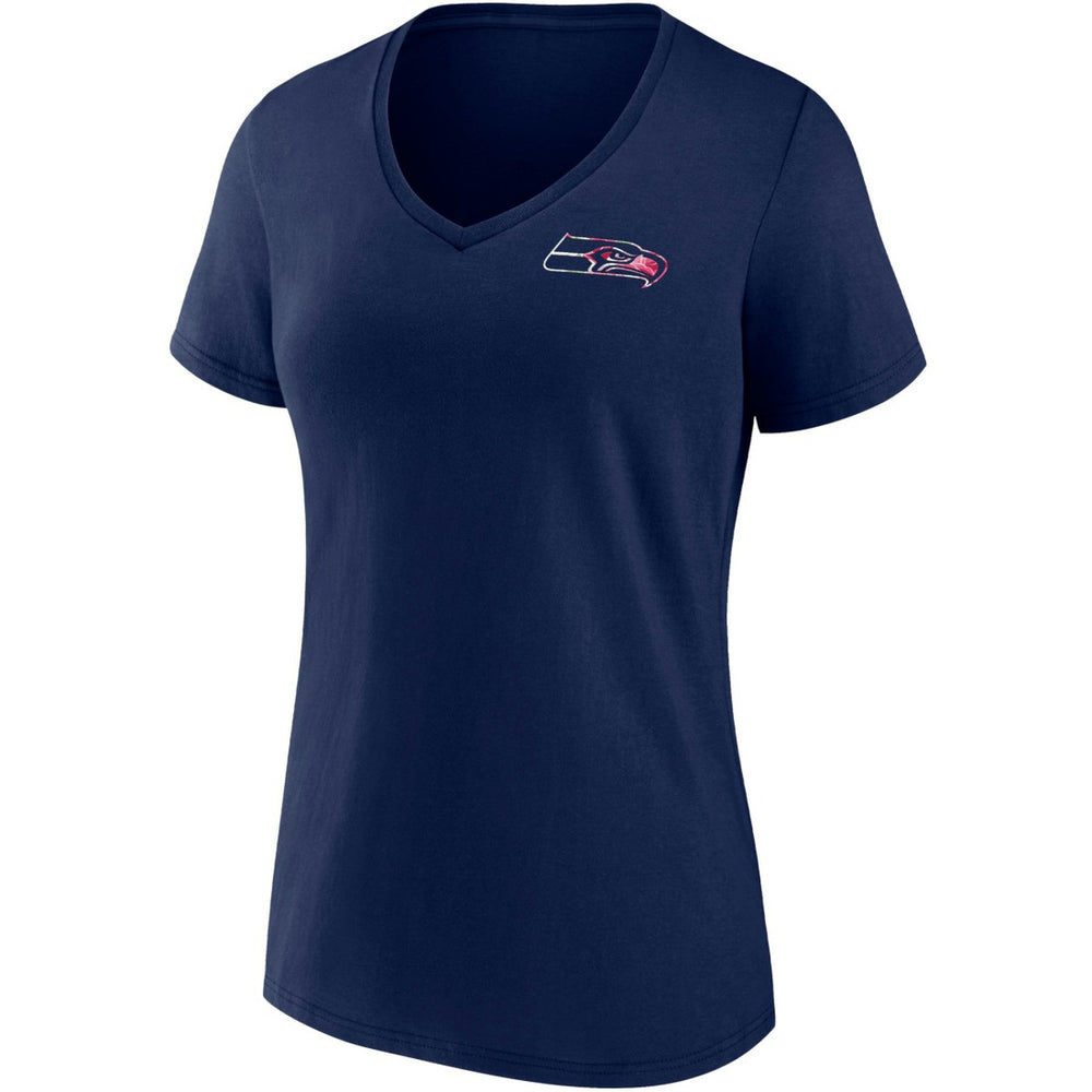 Seattle Seahawks Women's Team Mother's Day V-Neck T-Shirt College Navy | Fanatics