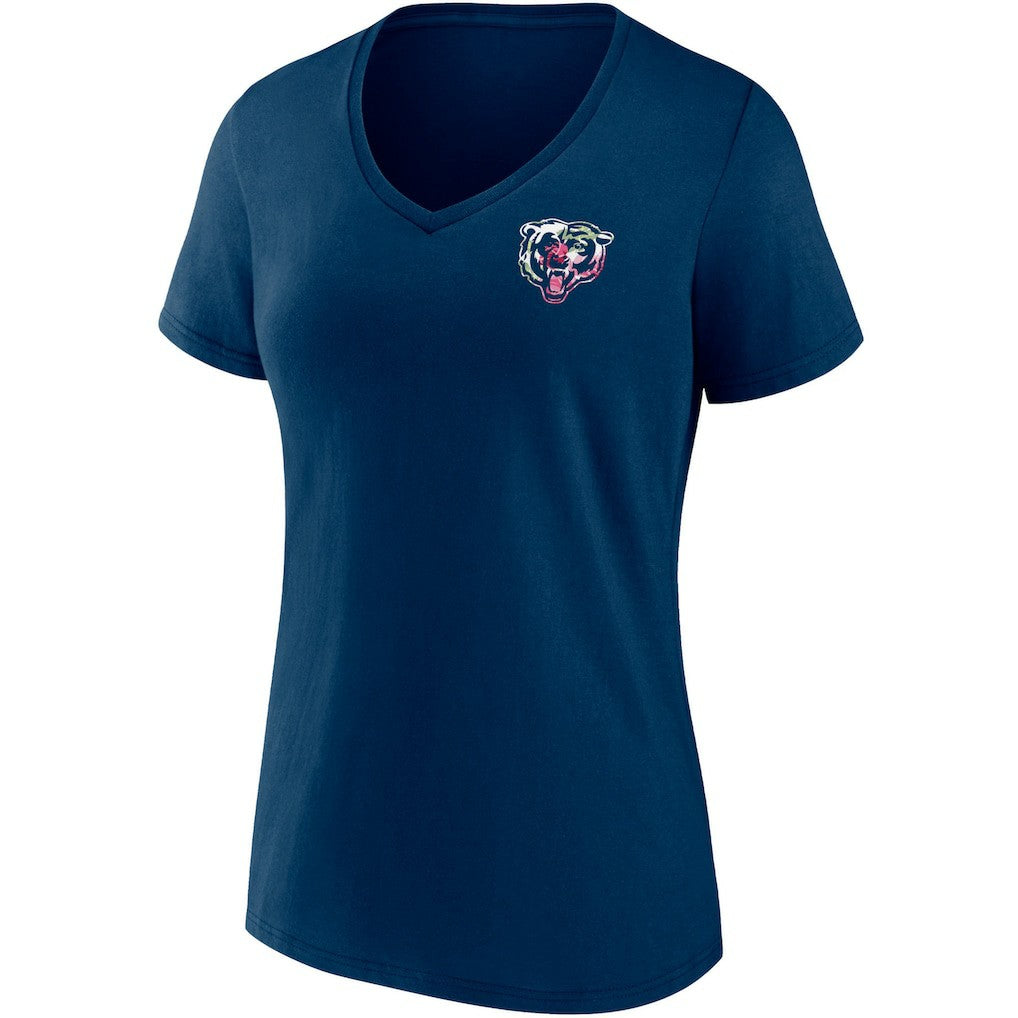 Chicago Bears Women's Team Mother's Day V-Neck T-Shirt Navy | Fanatics