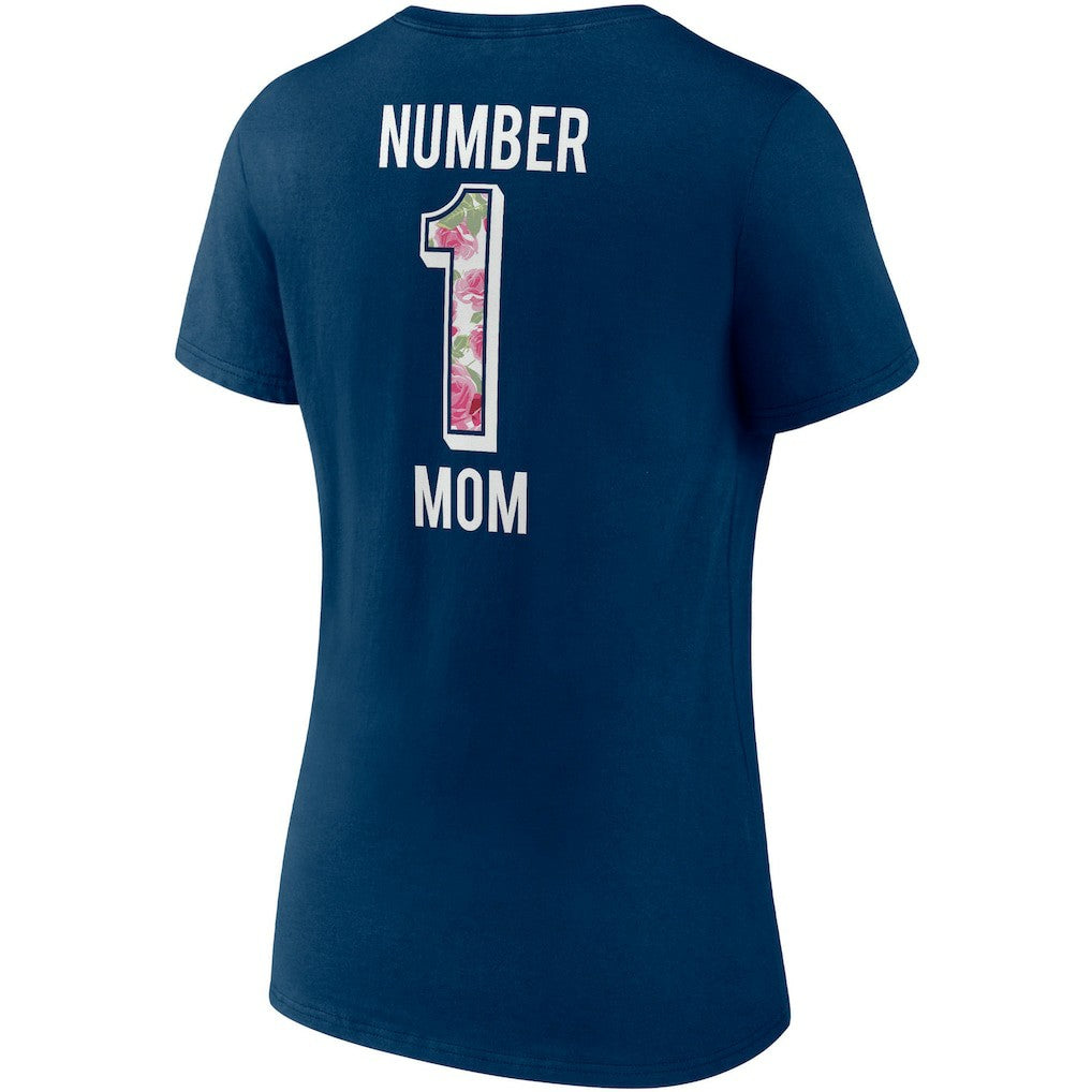 Chicago Bears Women's Team Mother's Day V-Neck T-Shirt Navy | Fanatics