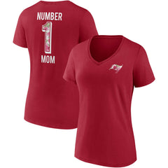 Tampa Bay Buccaneers Women's Team Mother's Day V-Neck T-Shirt Red | Fanatics