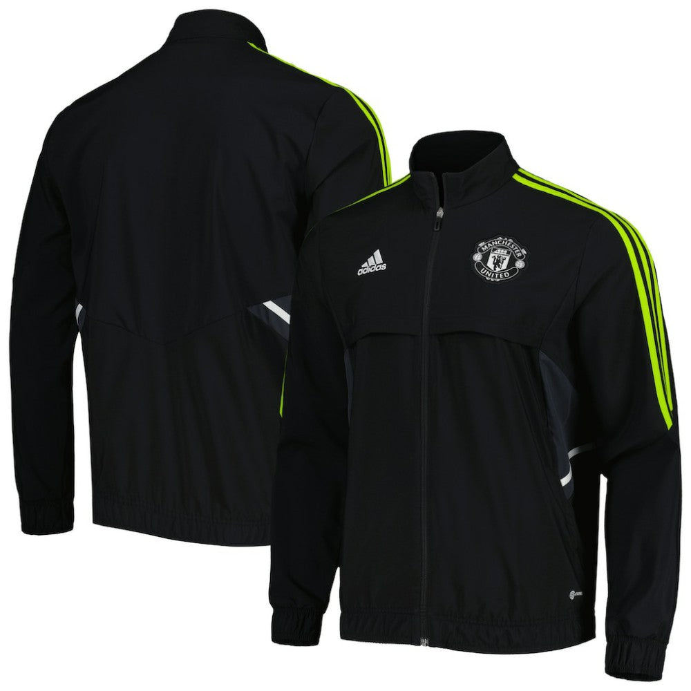 Manchester United Presentation AEROREADY Full-Zip Jacket Black | Adidas online