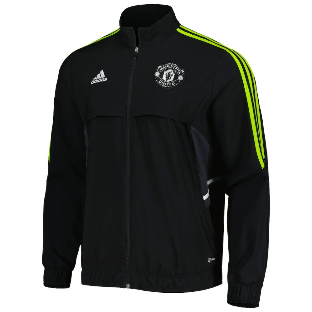Manchester United Presentation AEROREADY Full-Zip Jacket Black | Adidas online