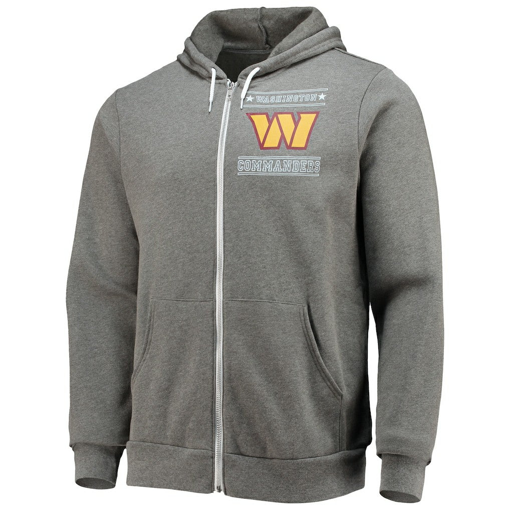 Washington Commanders NFL x Darius Rucker Collection Sponge Fleece Full-Zip Hoodie Heathered Charcoal | Fanatics