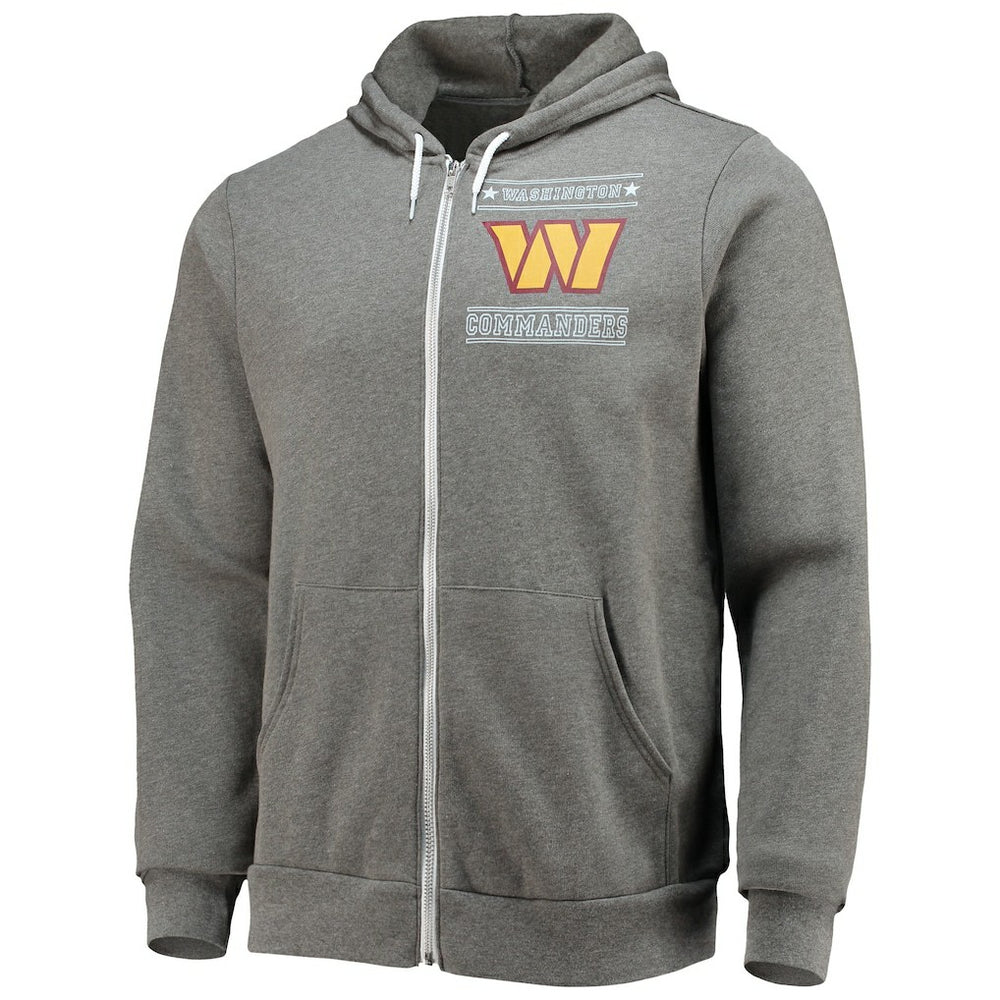 Washington Commanders NFL x Darius Rucker Collection Sponge Fleece Full-Zip Hoodie Heathered Charcoal | Fanatics