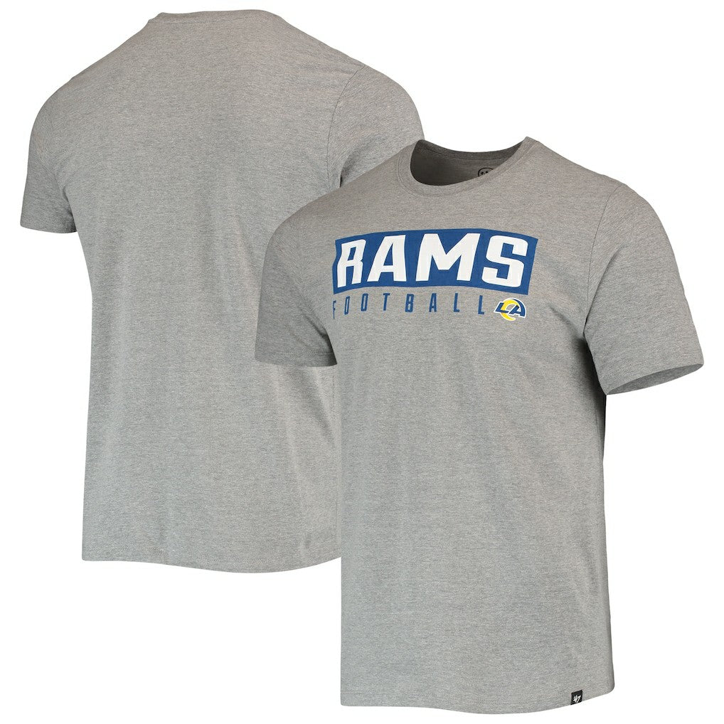 Los Angeles Rams '47 Major Super Rival T-Shirt Gray | 47 brand