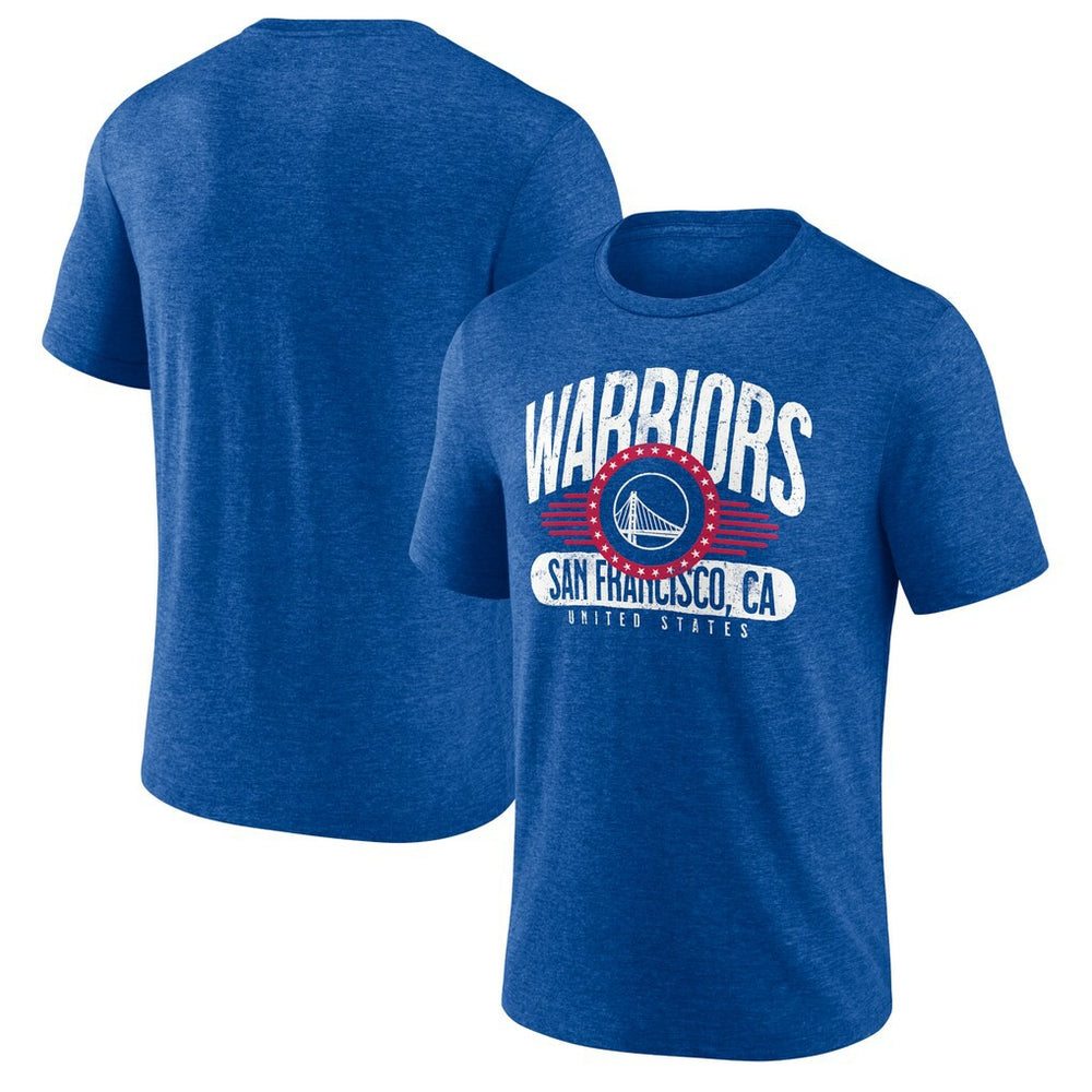 Golden State Warriors Badge of Honor Tri-Blend T-Shirt Royal - NBA
