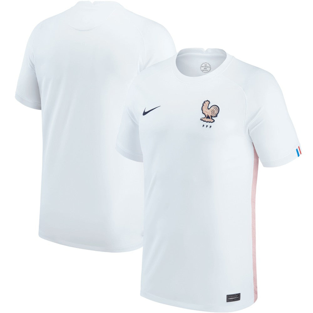 France Women's National Team Youth 2022/23 Away Replica Blank Jersey White | Nike Sale