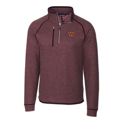 Washington Commanders Cutter & Buck Mainsail Half-Zip Pullover Jacket Burgundy | NFL