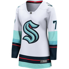 Jordan Eberle Seattle Kraken Fanatics Women's Away Breakaway Jersey - White - NHL